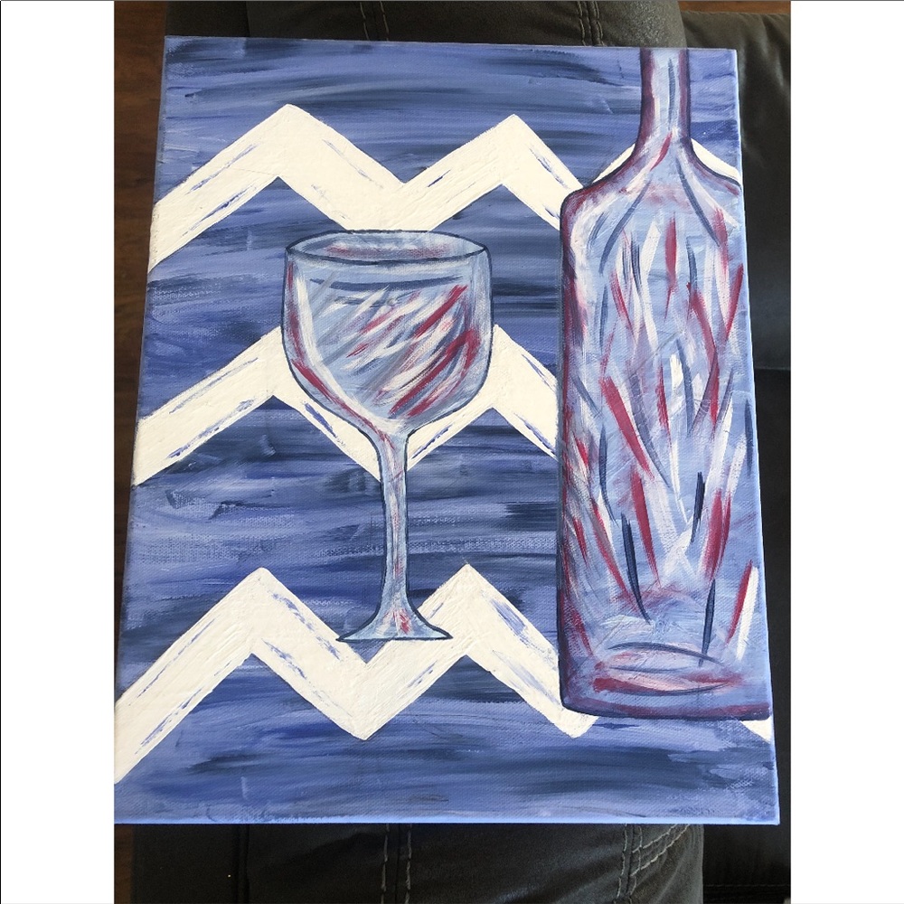 Handmade Wine Canvas